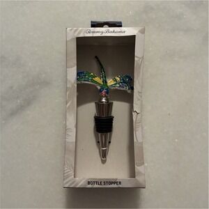 Tommy Bahama Dragonfly Multicolor Metal Bottle Stopper Barware Bugs Theme